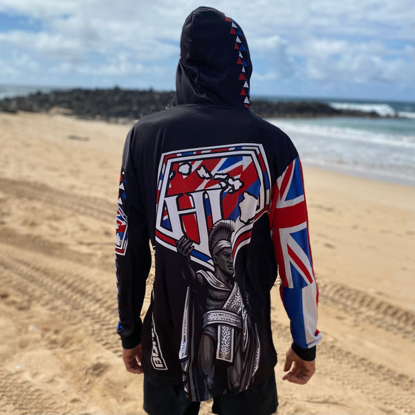 Born Hawaii Long Sleeve PRE-ORDER! ALII HOODED WARMUP HAWAII