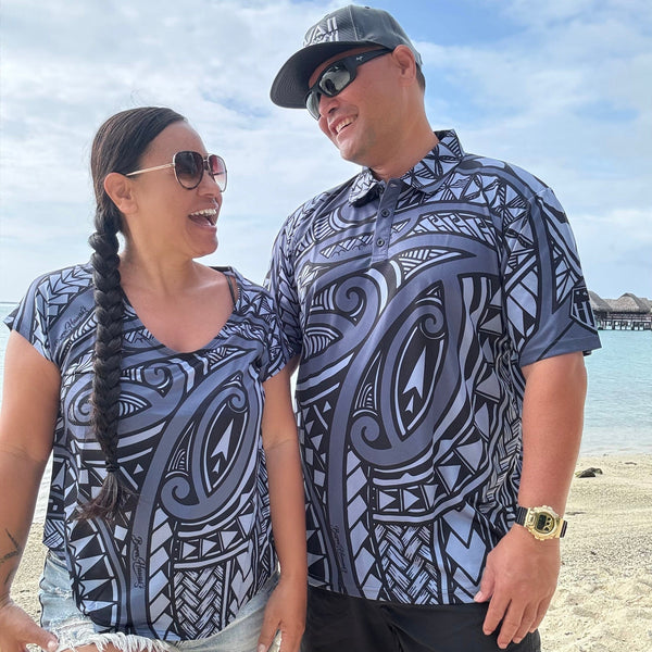 Born Hawaii Polo IHE POLO BLACK GREY