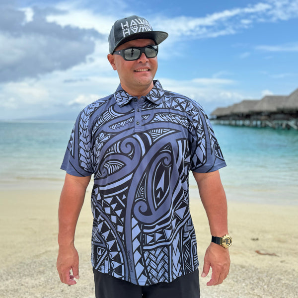 Born Hawaii Polo IHE POLO BLACK GREY