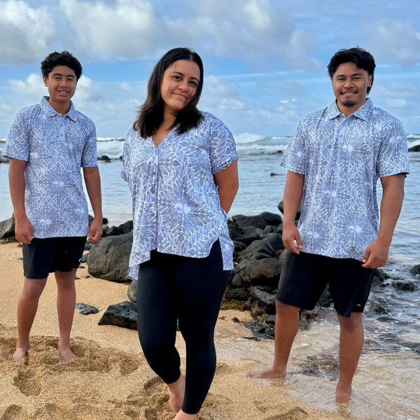 Born Hawaii Polo QUILTED POLO GREY