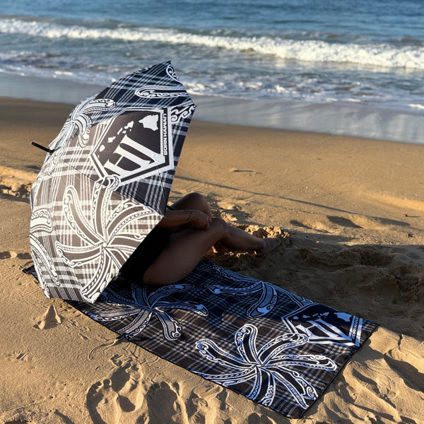 Born Hawaii Accessories BLACK PALAKA TIARE UMBRELLA