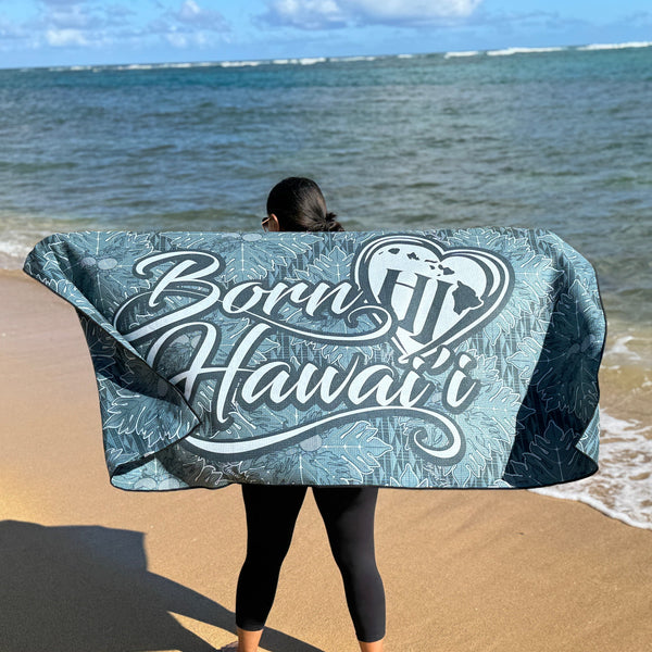 Born Hawaii Accessories QUILT BEACH TOWEL TEAL