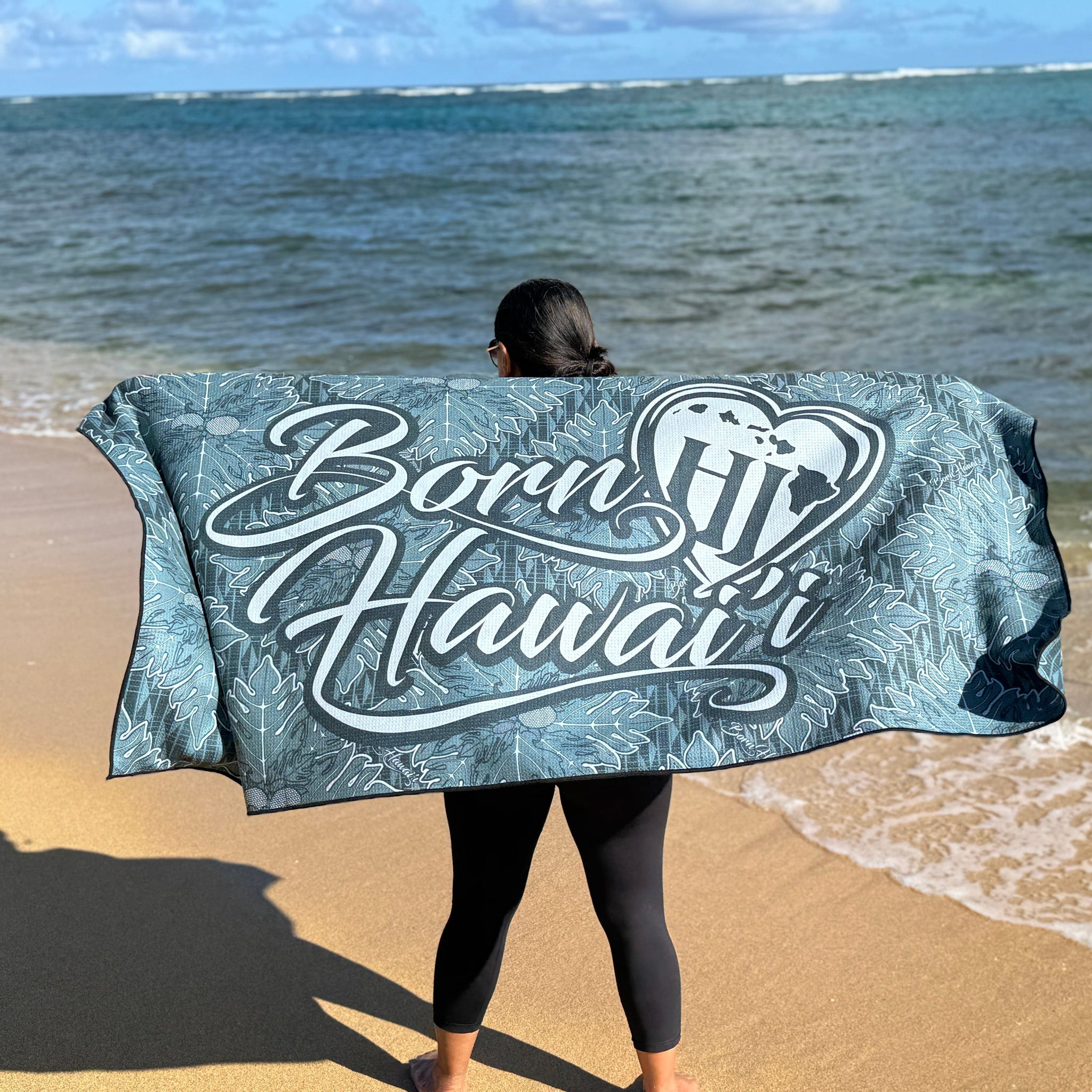 Born Hawaii Accessories QUILT BEACH TOWEL TEAL