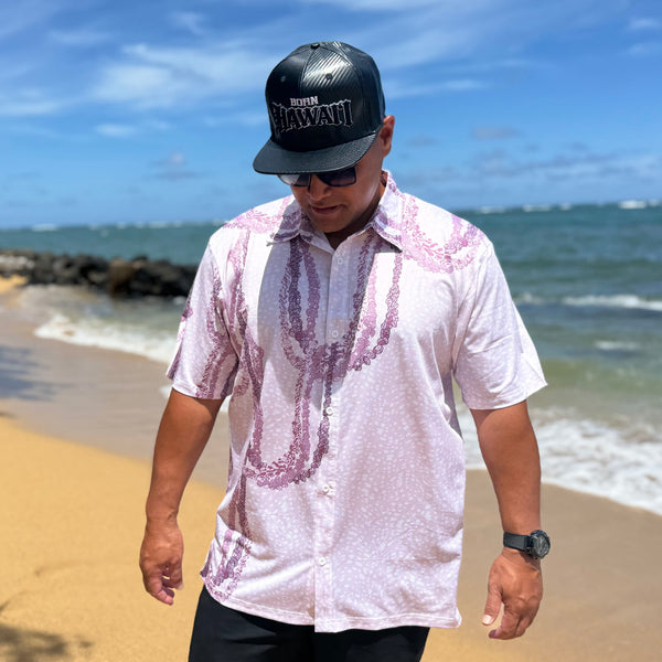 Born Hawaii Aloha Shirt NIIHAU ALOHA SHIRT CREAM