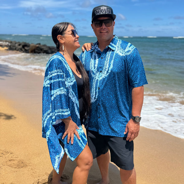 Born Hawaii Aloha Shirt NIIHAU ALOHA SHIRT TEAL