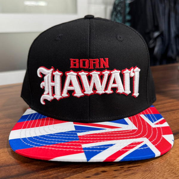 Born Hawaii Hat HI FLAG SNAPBACK