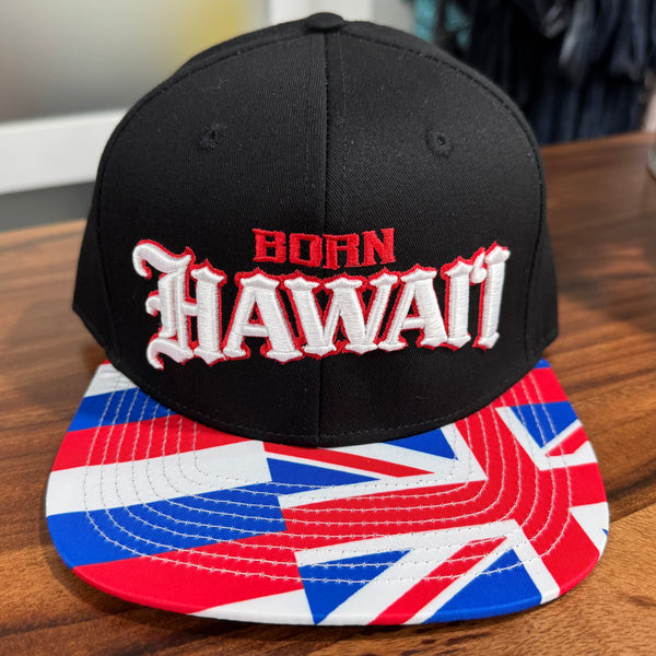 Born Hawaii Hat HI FLAG SNAPBACK