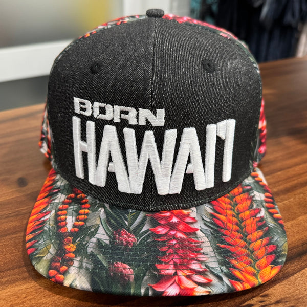Born Hawaii Hat LEI DENIM SNAPBACK