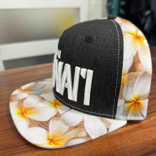Born Hawaii Hat PLUMERIA DENIM SNAPBACK