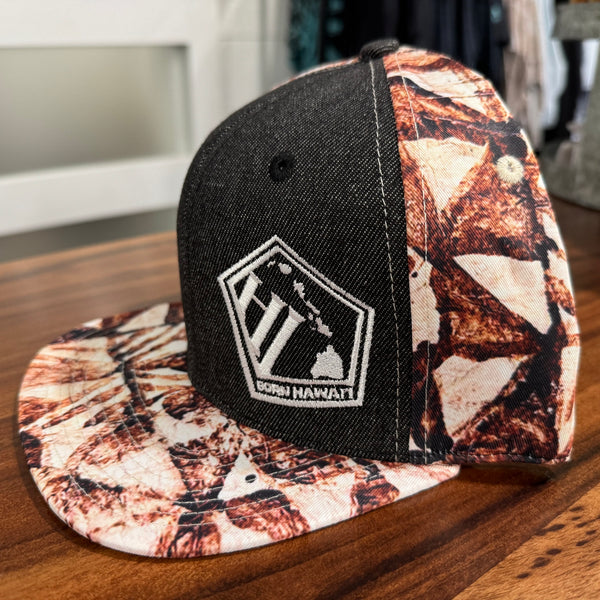 Born Hawaii Hat POLY TAPA SNAPBACK