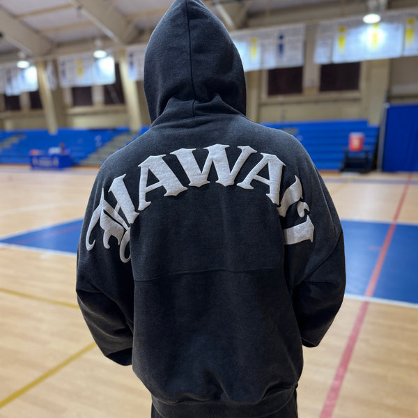 Born Hawaii Jacket ACID WASH HOODIE GREY