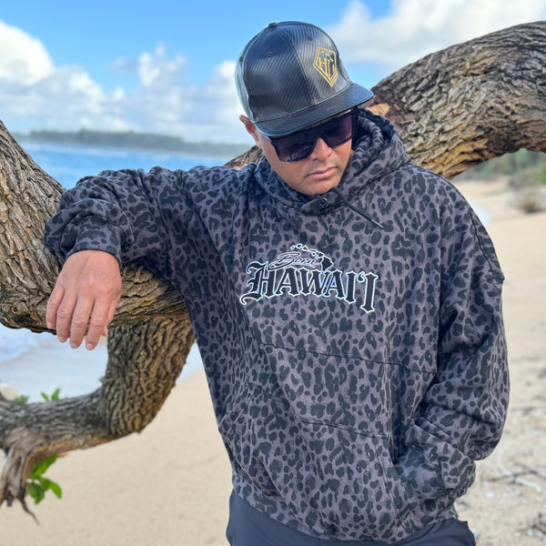 Born Hawaii Jacket CHEETAH HOODIE GREY