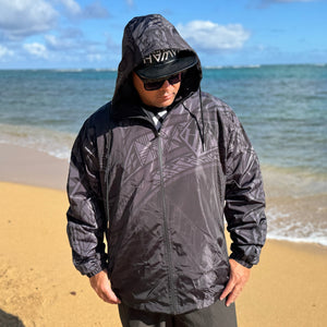 Born Hawaii Jacket KU IHE WINDBREAKER JACKET BLACK