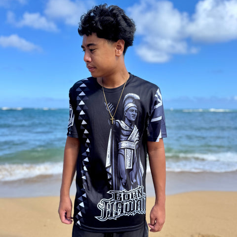 Born Hawaii Jersey ALII JERSEY BLACK GREY