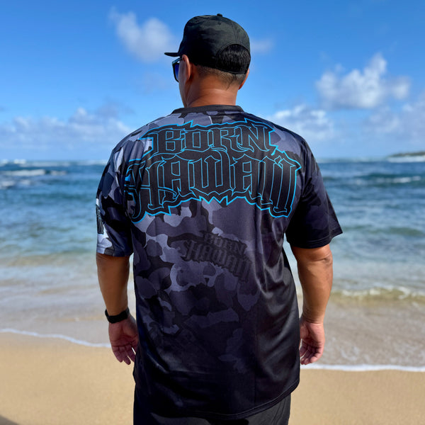 Born Hawaii Jersey BLUE GLO CAMO JERSEY