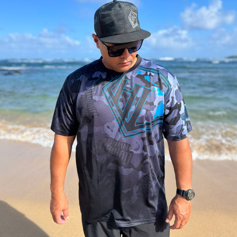 Born Hawaii Jersey BLUE GLO CAMO JERSEY