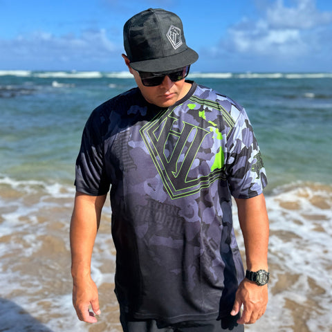 Born Hawaii Jersey GREEN GLO CAMO JERSEY