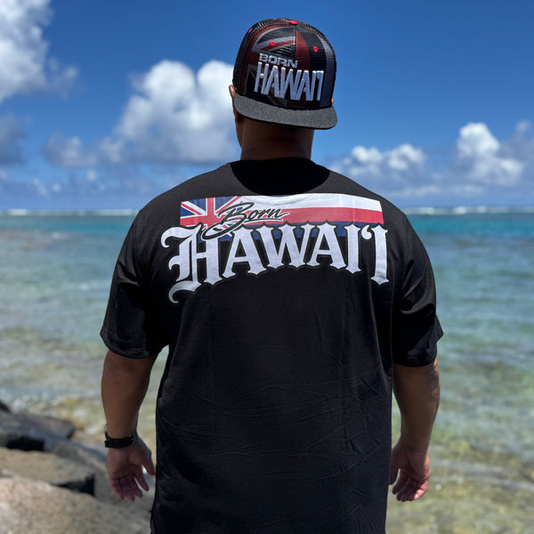 Born Hawaii Jersey HI FLAGGIN PREMIUM TEE