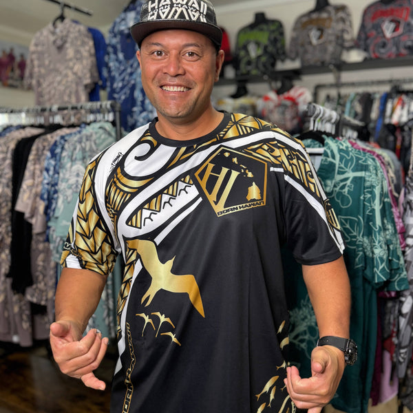 Born Hawaii Jersey IWA JERSEY BLACK GOLD