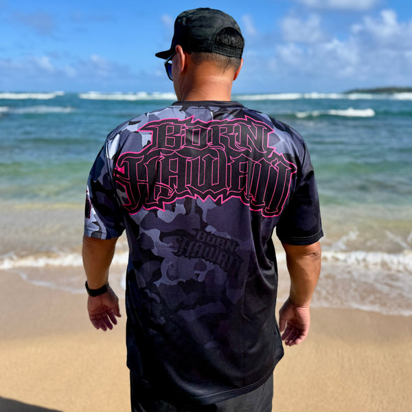 Born Hawaii Jersey PINK GLO CAMO JERSEY