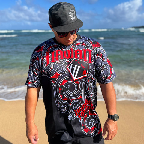 Born Hawaii Jersey RED KUPU JERSEY