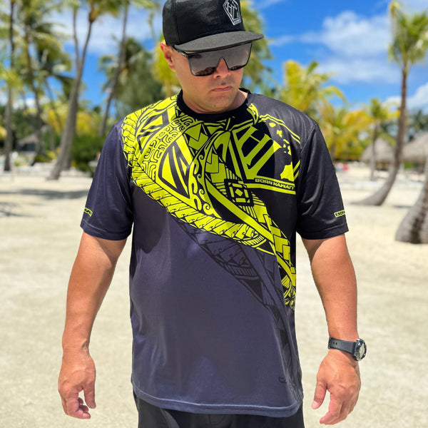 Born Hawaii Jersey SAVAGE JERSEY BLACK YELLOW