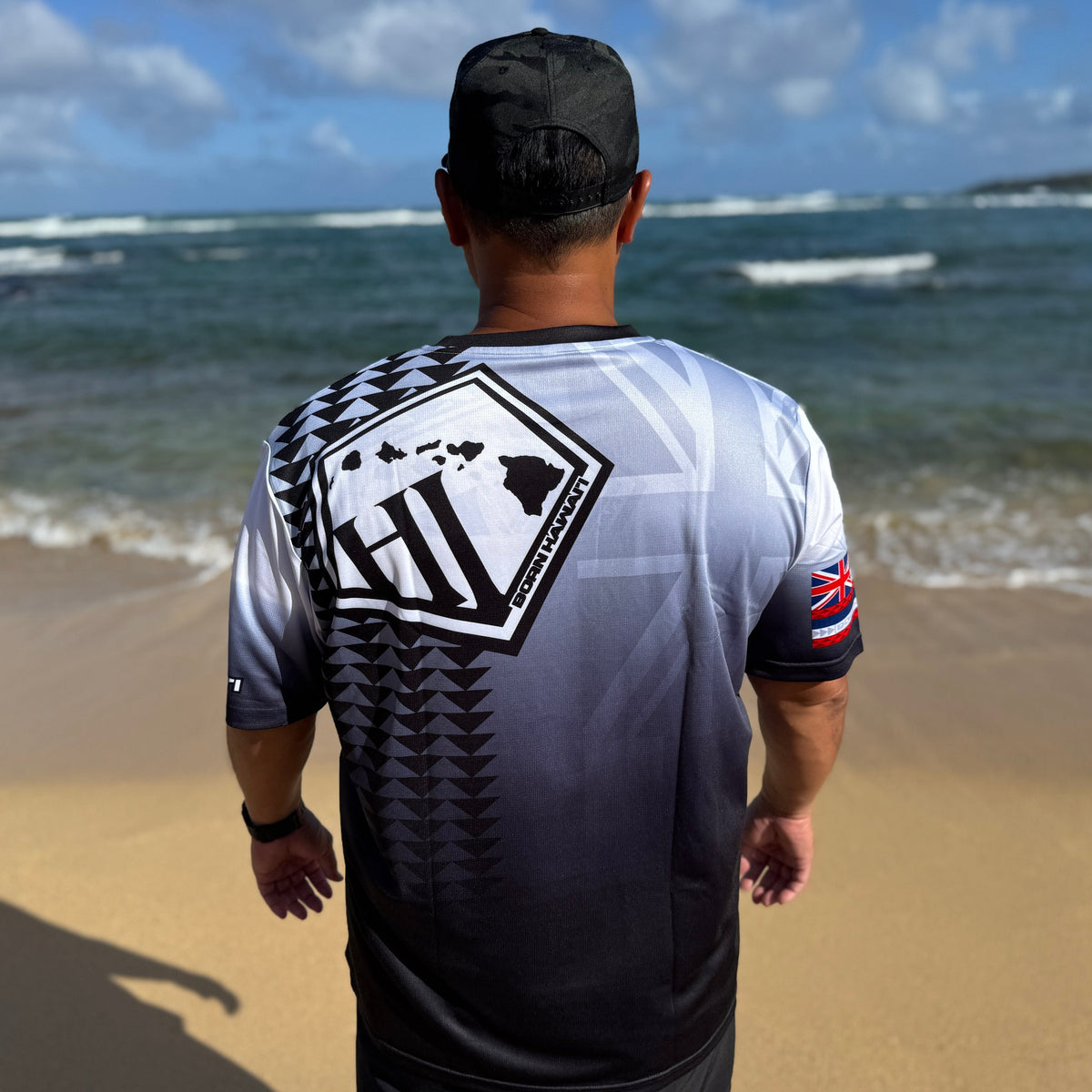 WHITE LAHUI JERSEY – Born Hawaii
