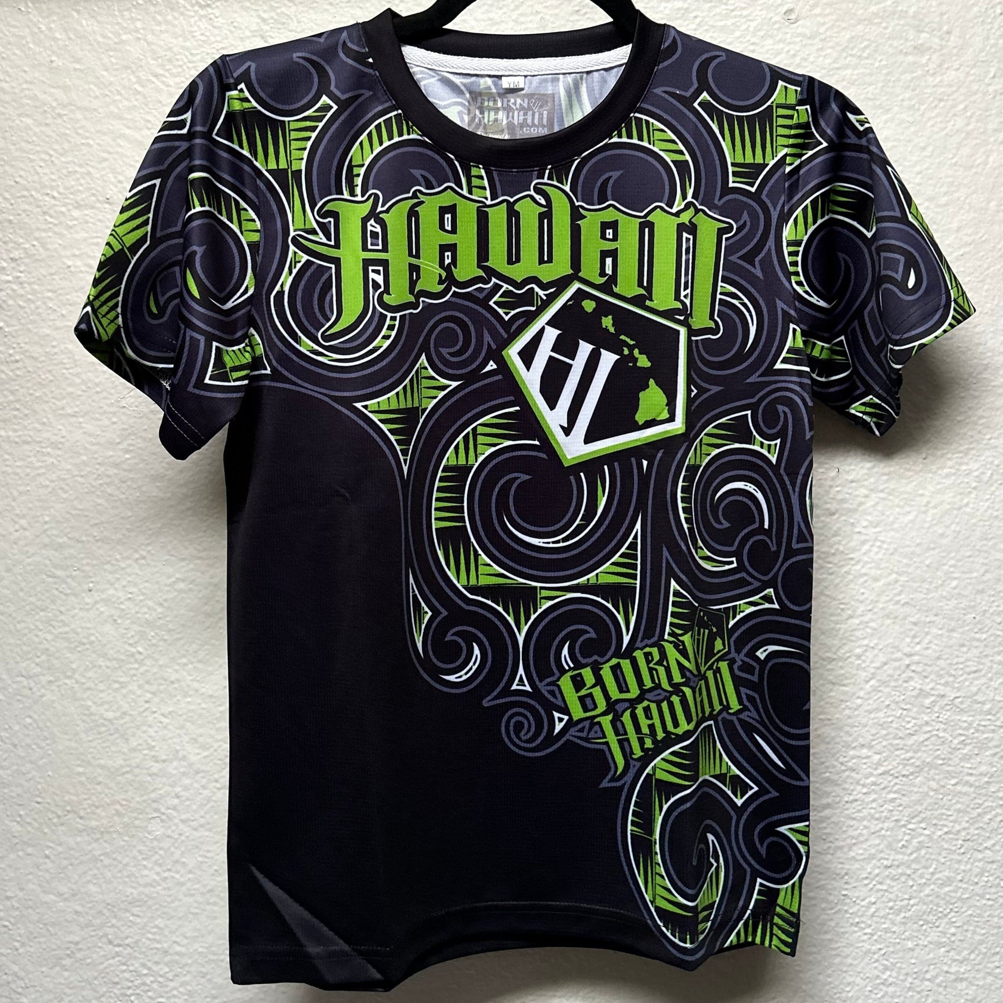 Born Hawaii KIDS YOUTH GREEN KUPU JERSEY