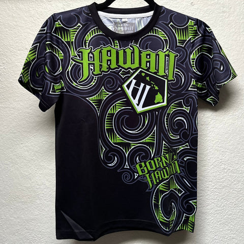 Born Hawaii KIDS YOUTH GREEN KUPU JERSEY