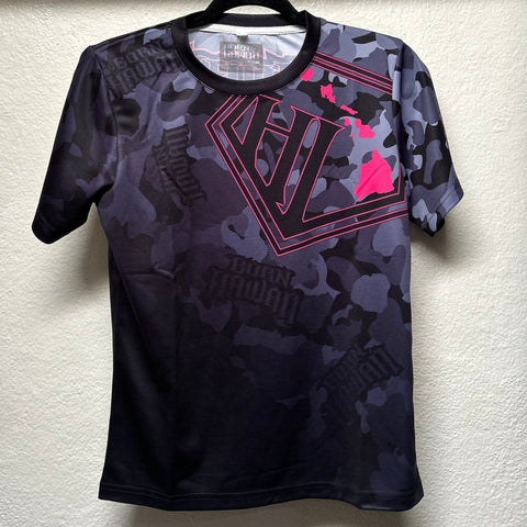 Born Hawaii KIDS YOUTH PINK GLO CAMO JERSEY