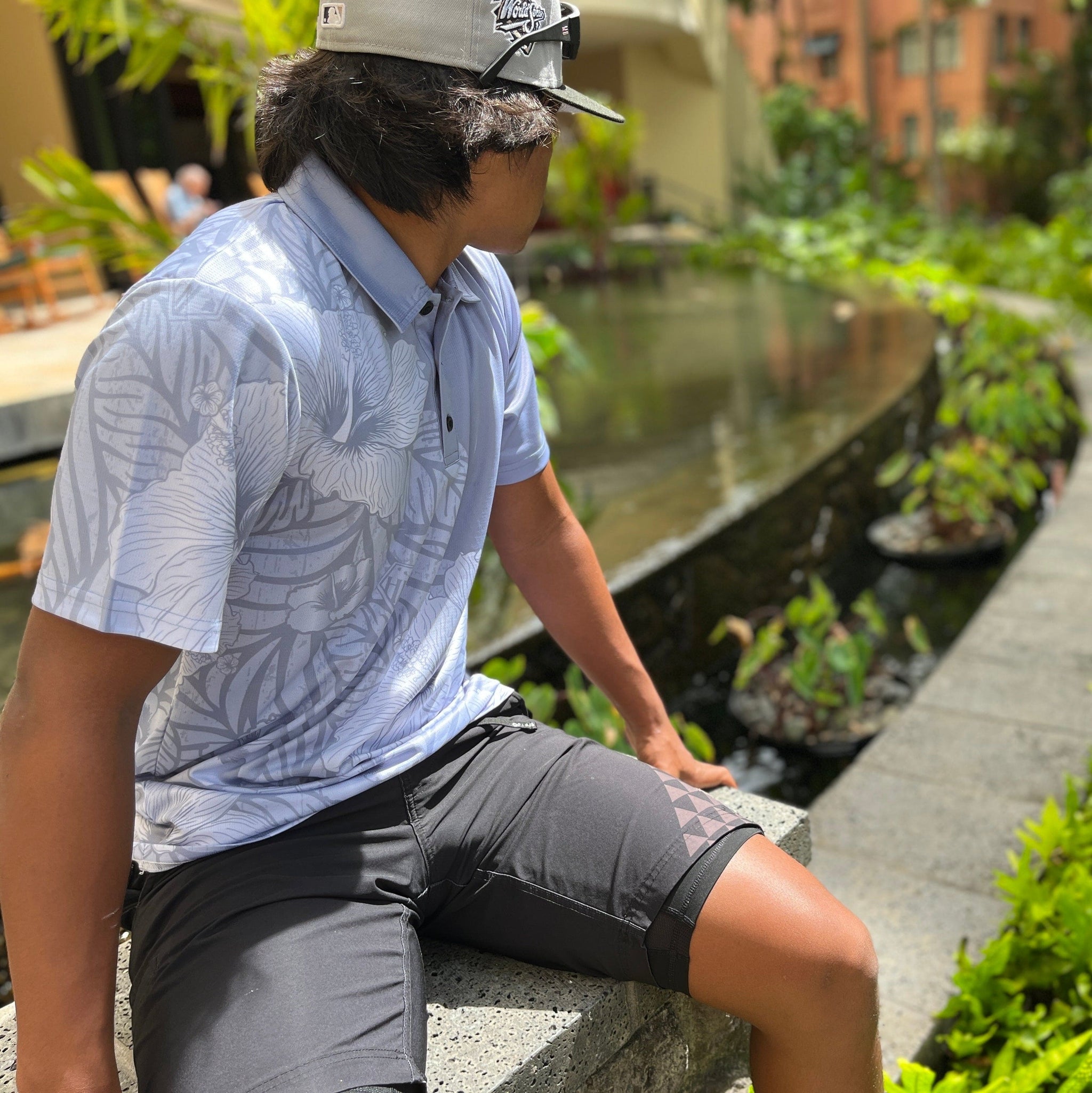 Bayma バイマ　2PLAN balloon check shirt Performance Shirt Rasta Flag White – BobMarlinGear