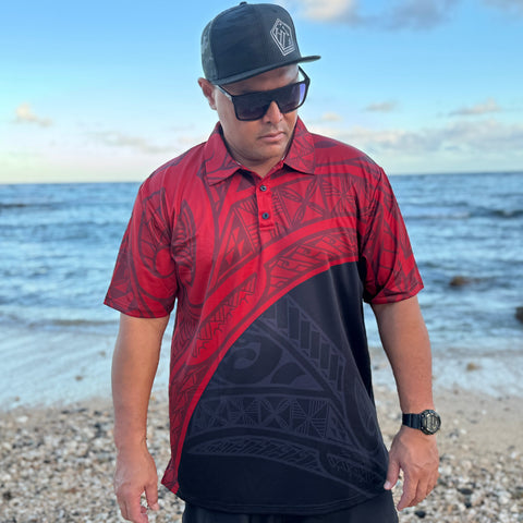 Born Hawaii Polo KU IHE POLO RED
