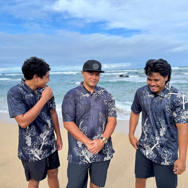 Born Hawaii Polo KUKUI POLO SHIRT BONE