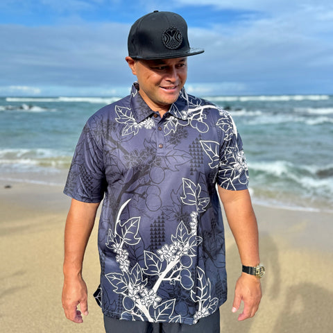 Born Hawaii Polo KUKUI POLO SHIRT BONE