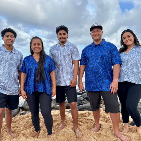Born Hawaii Polo QUILTED POLO BLUE