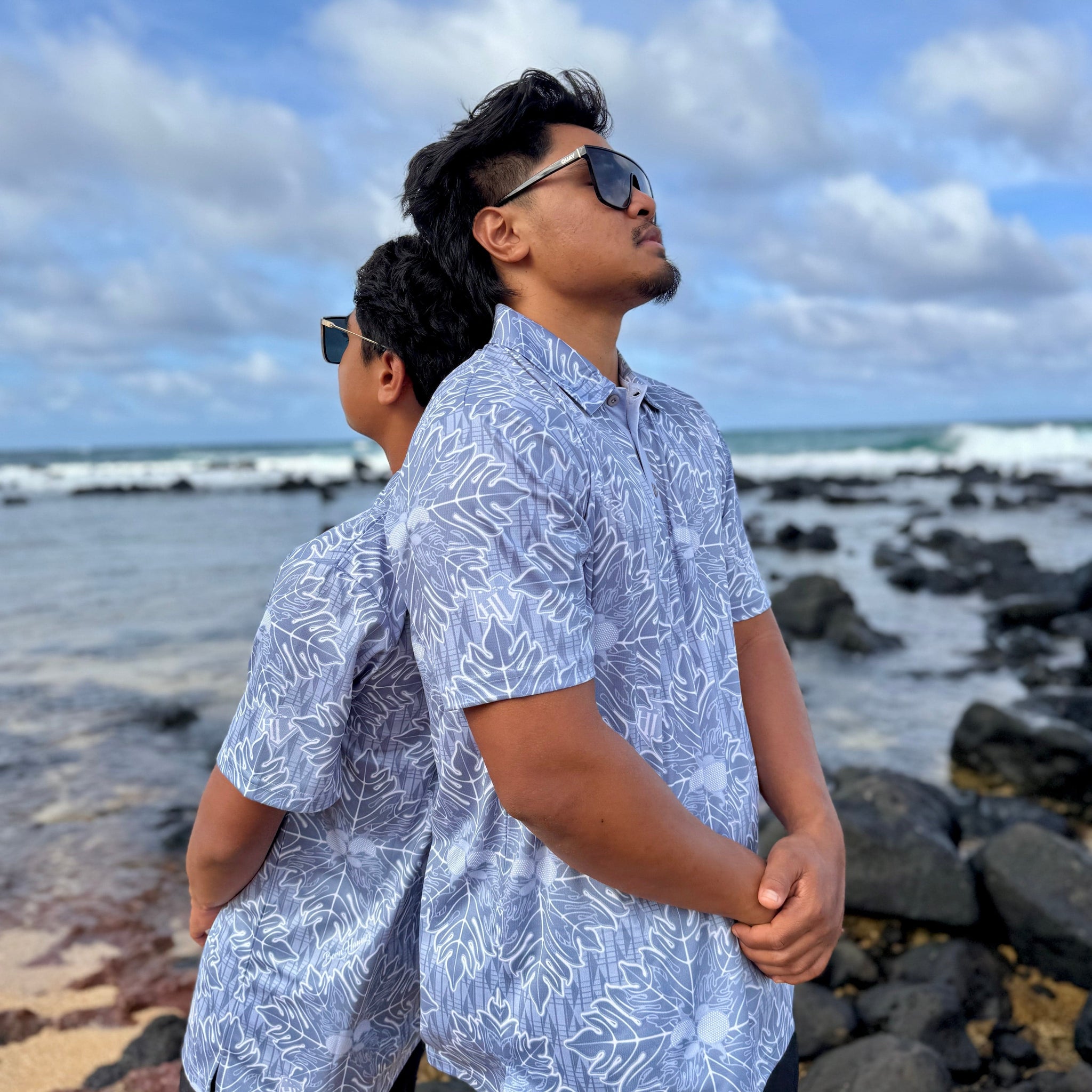 Born Hawaii Polo QUILTED POLO GREY