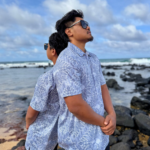 Born Hawaii Polo QUILTED POLO GREY