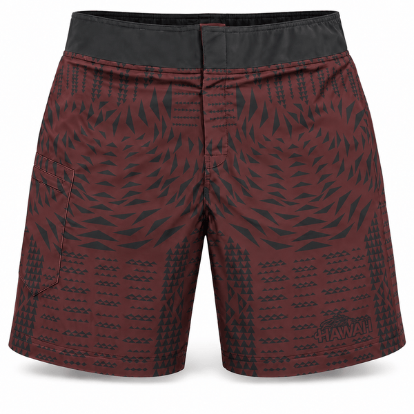 Born Hawaii Shorts MANA CHILLAXERS MAROON