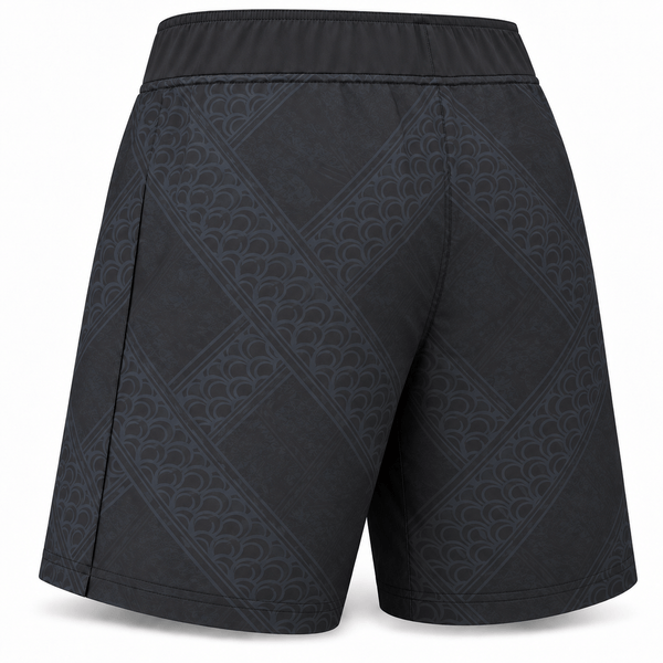 Born Hawaii Shorts TAPA CHILLAXERS BLACK