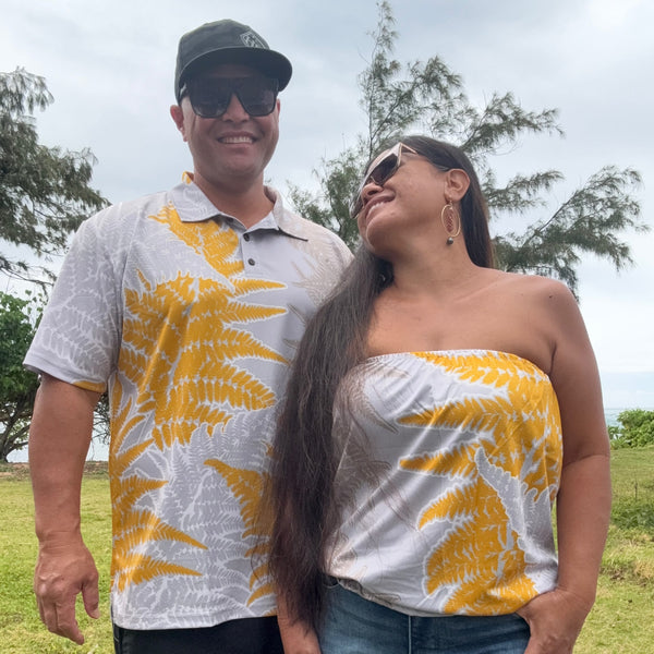 Born Hawaii Womens HALUPA STRAPLESS TOP MUSTARD