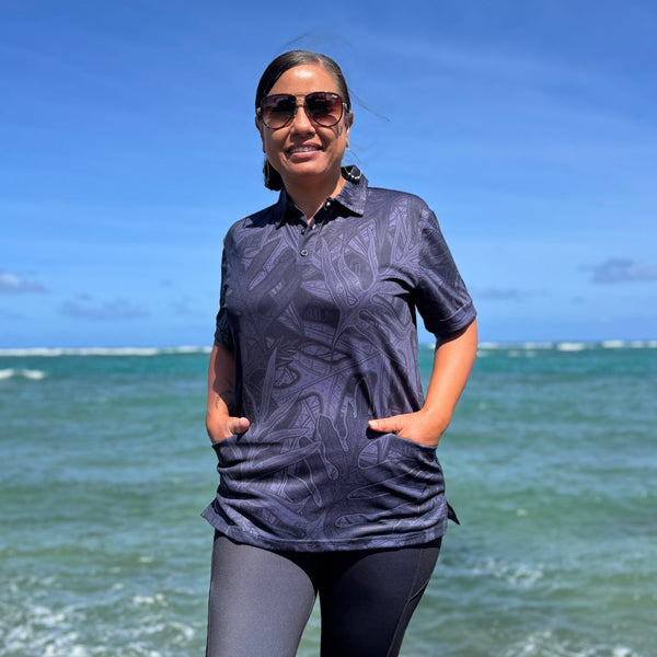 Born Hawaii Womens LAUAE WOMEN'S POLO SHIRT