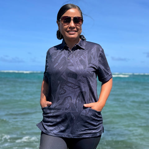 Born Hawaii Womens LAUAE WOMEN'S POLO SHIRT