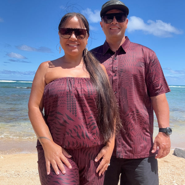 Born Hawaii Womens MANA PANTS MAROON