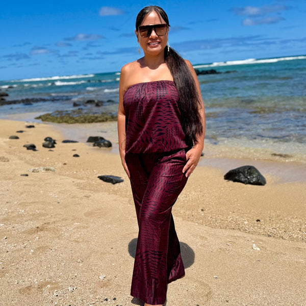 Born Hawaii Womens MANA PANTS MAROON