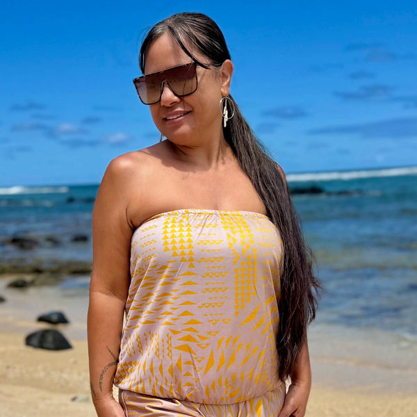 Born Hawaii Womens MANA PANTS MUSTARD