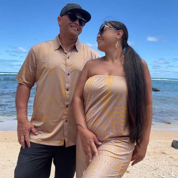 Born Hawaii Womens MANA PANTS MUSTARD