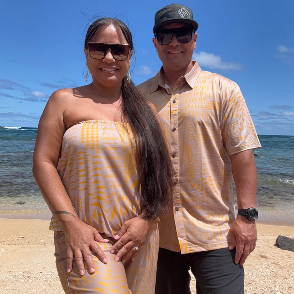 Born Hawaii Womens MANA PANTS MUSTARD