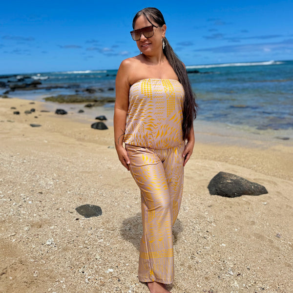 Born Hawaii Womens MANA PANTS MUSTARD