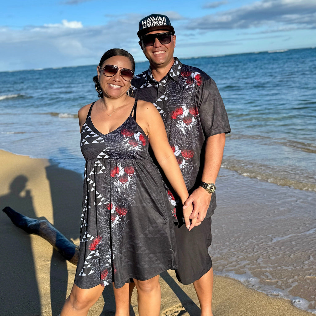 PAPAHI BABYDOLL DRESS RED Born Hawaii PAPAHI BABYDOLL DRESS RED Born Hawaii