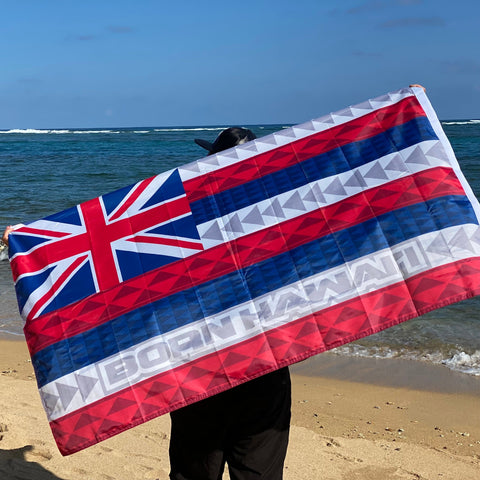 Born Hawaii Accessories HAWAIIAN FLAG 3X5 DOUBLE SIDED